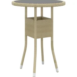 MAISON EXCLUSIVE - Salon de jardin 5 pcs résine tressée beige
