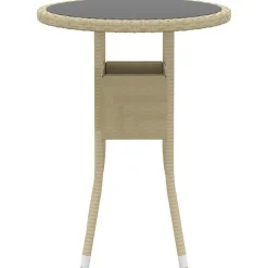 MAISON EXCLUSIVE - Salon de jardin 5 pcs résine tressée beige