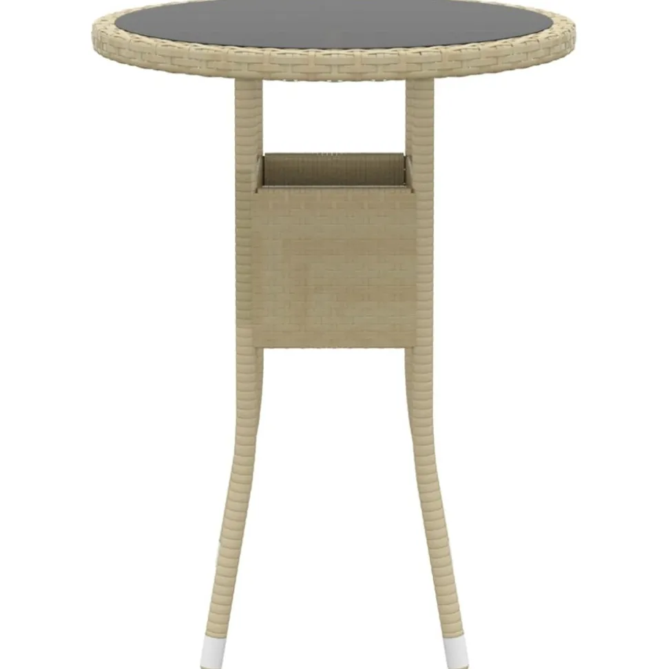 MAISON EXCLUSIVE - Salon de jardin 5 pcs résine tressée beige