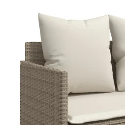 MAISON EXCLUSIVE - Salon de jardin avec coussins 5 pcs beige résine tressée