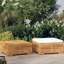 MAISON EXCLUSIVE - Salon de jardin 2 pcs bois de teck massif