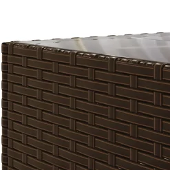 MAISON EXCLUSIVE - Salon de jardin 6 pcs avec coussins marron résine tressée