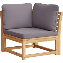 MAISON EXCLUSIVE - Salon de jardin 3 pcs avec coussins bois massif d'acacia