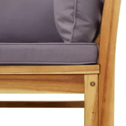 MAISON EXCLUSIVE - Salon de jardin 3 pcs avec coussins bois massif d'acacia