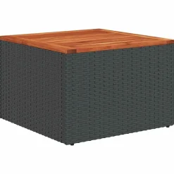 MAISON EXCLUSIVE - Salon de jardin 10 pcs avec coussins noir résine tressée