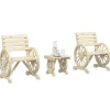 MAISON EXCLUSIVE - Salon de jardin 3 pcs bois de sapin massif