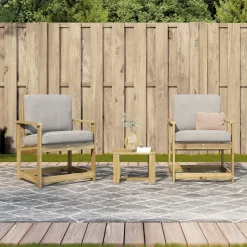 MAISON EXCLUSIVE - Salon de jardin 3 pcs bois de pin imprégné