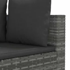 MAISON EXCLUSIVE - Salon de jardin avec coussins 7 pcs gris résine tressée