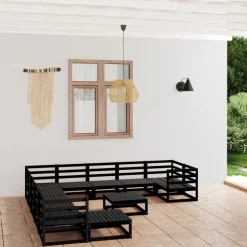MAISON EXCLUSIVE - Salon de jardin 12 pcs bois de pin massif