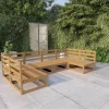MAISON EXCLUSIVE - Salon de jardin 6 pcs bois de pin massif