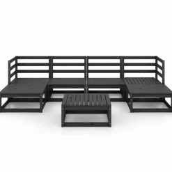 MAISON EXCLUSIVE - Salon de jardin 7 pcs bois de pin massif