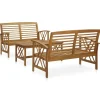 MAISON EXCLUSIVE - Salon de jardin 3 pcs bois d'acacia solide