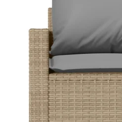 MAISON EXCLUSIVE - Salon de jardin avec coussins 4 pcs beige résine tressée