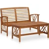 MAISON EXCLUSIVE - Salon de jardin 2 pcs bois d'acacia solide