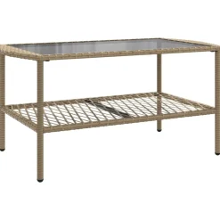 MAISON EXCLUSIVE - Salon de jardin avec coussins 4 pcs beige résine tressée