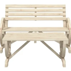 MAISON EXCLUSIVE - Salon de jardin 2 pcs bois de sapin massif