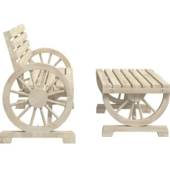 MAISON EXCLUSIVE - Salon de jardin 2 pcs bois de sapin massif