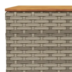MAISON EXCLUSIVE - Salon de jardin 11 pcs avec coussins gris résine tressée