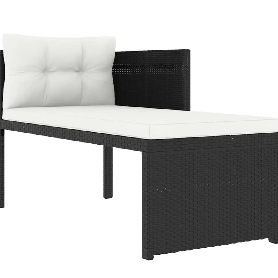 MAISON EXCLUSIVE - Salon de jardin 4 pcs résine tressée noir