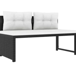 MAISON EXCLUSIVE - Salon de jardin 4 pcs résine tressée noir