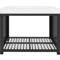 MAISON EXCLUSIVE - Salon de jardin 4 pcs résine tressée noir