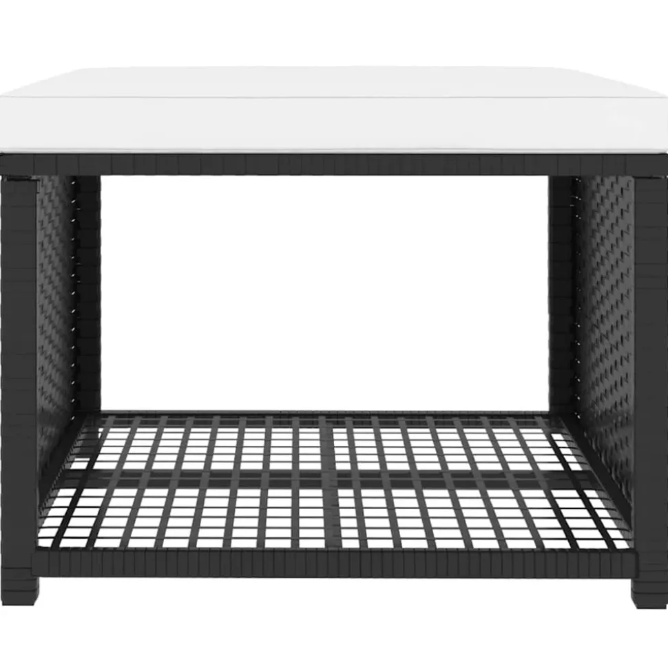 MAISON EXCLUSIVE - Salon de jardin 4 pcs résine tressée noir