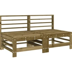 MAISON EXCLUSIVE - Salon de jardin 6 pcs bois de pin imprégné