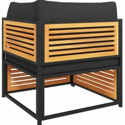 MAISON EXCLUSIVE - Salon de jardin avec coussins 5 pcs bois d'acacia solide