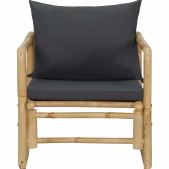 MAISON EXCLUSIVE - Salon de jardin 4 pcs avec coussins bambou