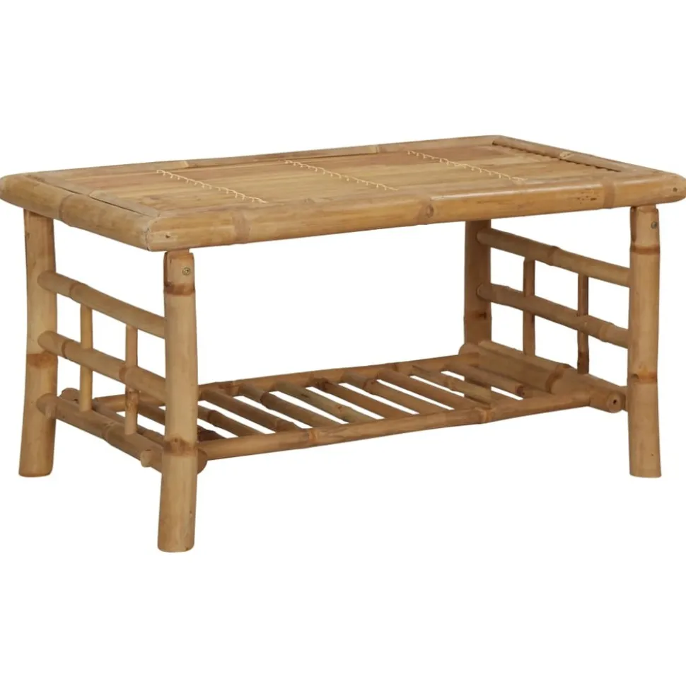 MAISON EXCLUSIVE - Salon de jardin 4 pcs avec coussins bambou