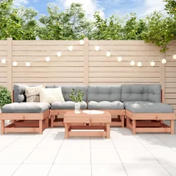 MAISON EXCLUSIVE - Salon de jardin 7 pcs bois massif douglas