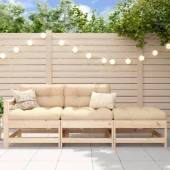 MAISON EXCLUSIVE - Salon de jardin 3 pcs bois massif de pin