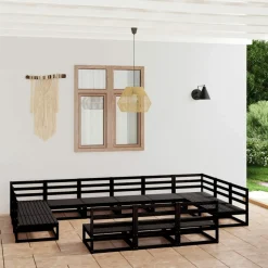 MAISON EXCLUSIVE - Salon de jardin 13 pcs bois de pin massif