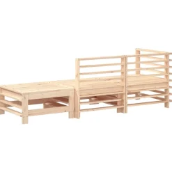 MAISON EXCLUSIVE - Salon de jardin 3 pcs bois massif de pin