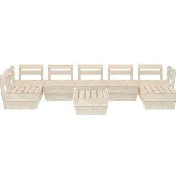 MAISON EXCLUSIVE - Salon de jardin palette 8 pcs bois d'épicéa imprégné