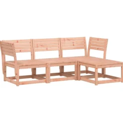 MAISON EXCLUSIVE - Salon de jardin 4 pcs bois massif douglas