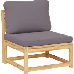 MAISON EXCLUSIVE - Salon de jardin avec coussins 7 pcs bois massif d'acacia