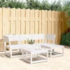 MAISON EXCLUSIVE - Salon de jardin 4 pcs blanc bois de pin massif