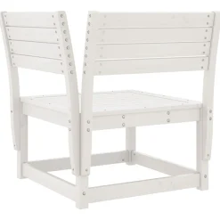 MAISON EXCLUSIVE - Salon de jardin 4 pcs blanc bois de pin massif