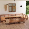 MAISON EXCLUSIVE - Salon de jardin 13 pcs bois de pin massif