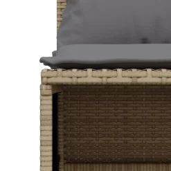 MAISON EXCLUSIVE - Salon de jardin avec coussins 5 pcs beige résine tressée