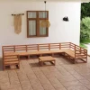 MAISON EXCLUSIVE - Salon de jardin 11 pcs bois de pin massif