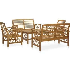 MAISON EXCLUSIVE - Salon de jardin 5 pcs bois d'acacia solide