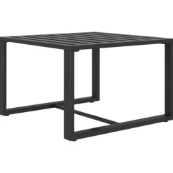 MAISON EXCLUSIVE - Salon de jardin 7 pcs avec coussins aluminium anthracite