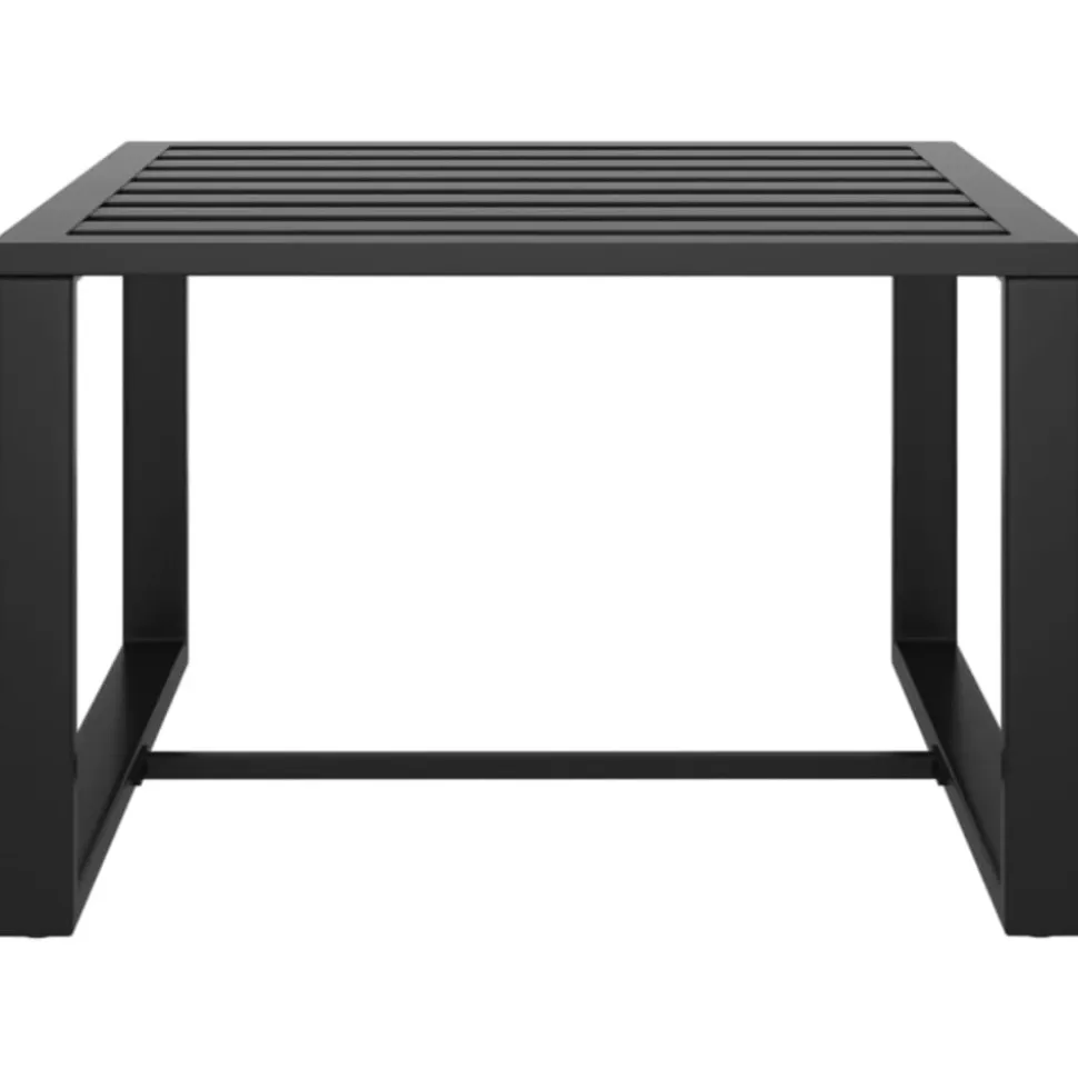 MAISON EXCLUSIVE - Salon de jardin 11 pcs avec coussins aluminium anthracite
