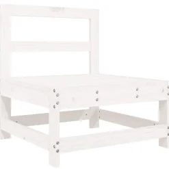 MAISON EXCLUSIVE - Salon de jardin 4 pcs blanc bois de pin massif