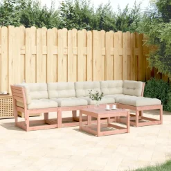MAISON EXCLUSIVE - Salon de jardin 5 pcs avec coussins bois massif douglas