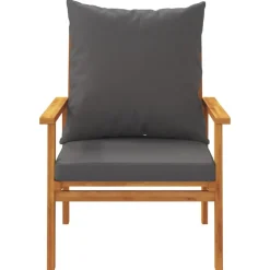 MAISON EXCLUSIVE - Salon de jardin avec coussins 5 pcs bois d'acacia solide