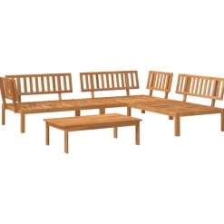 MAISON EXCLUSIVE - Salon palette de jardin 4 pcs bois d'acacia massif