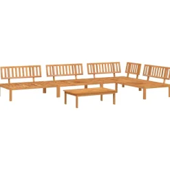 MAISON EXCLUSIVE - Salon palette de jardin 5 pcs bois d'acacia massif